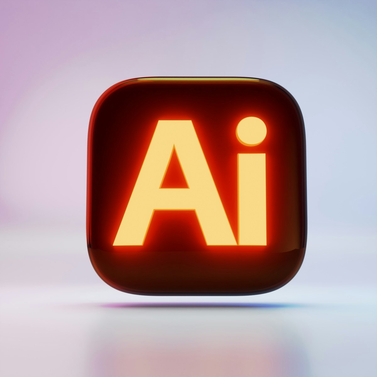 A red button with the letter a on it
